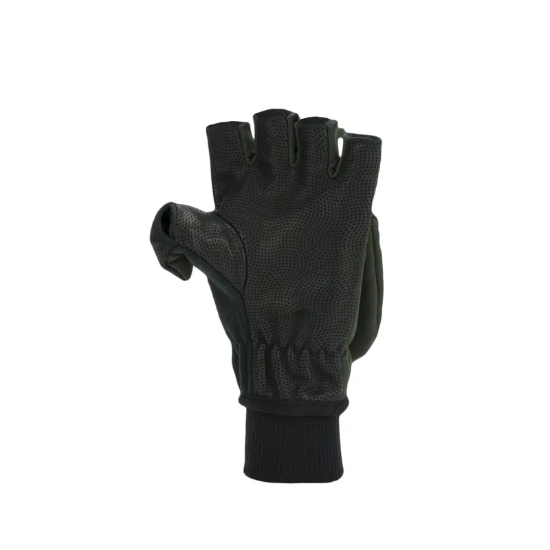 Sealskinz Walpole Windproof Cold Weather Convertible Mitt Olive Green/Black-1